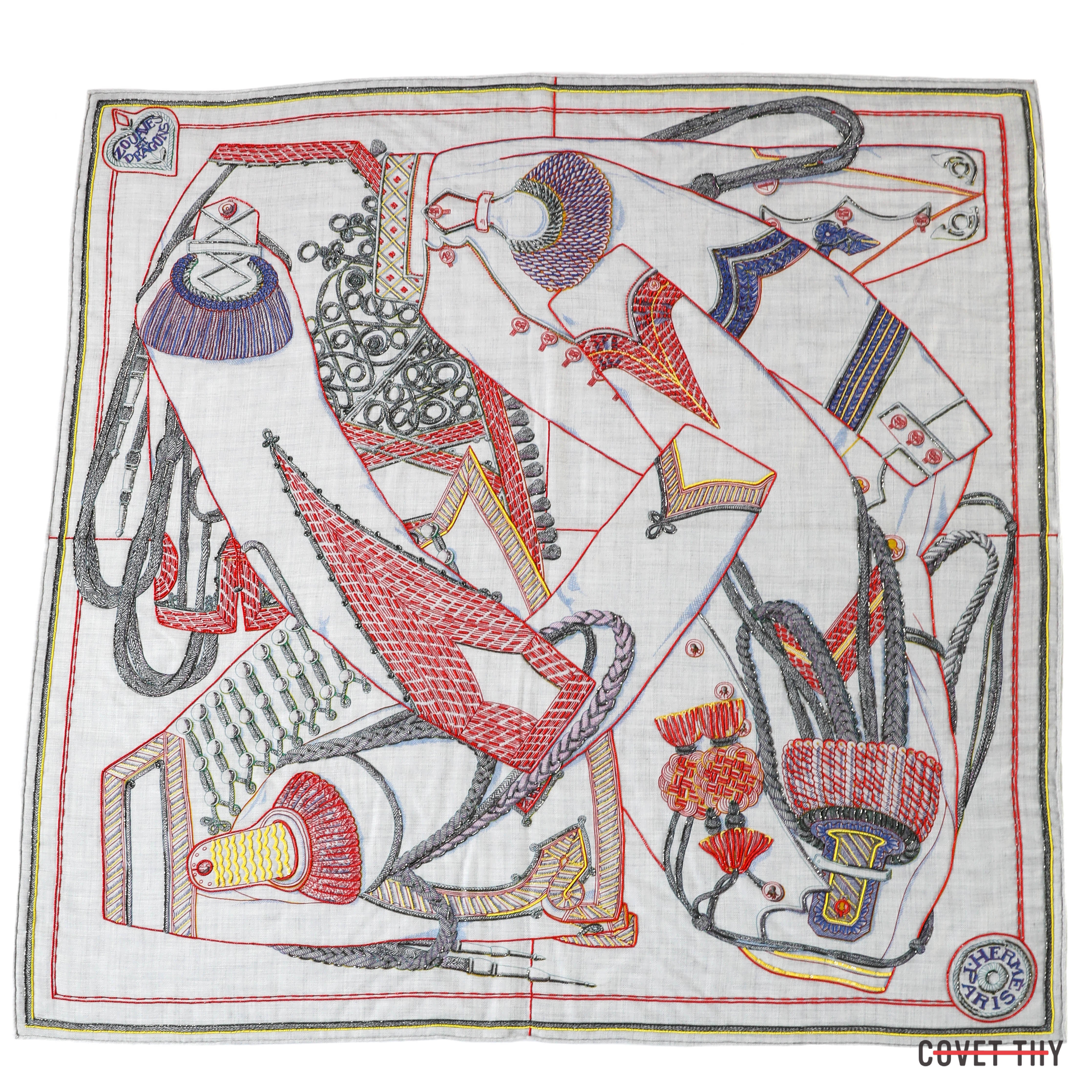 Zouaves et Dragons Bandana shawl 140