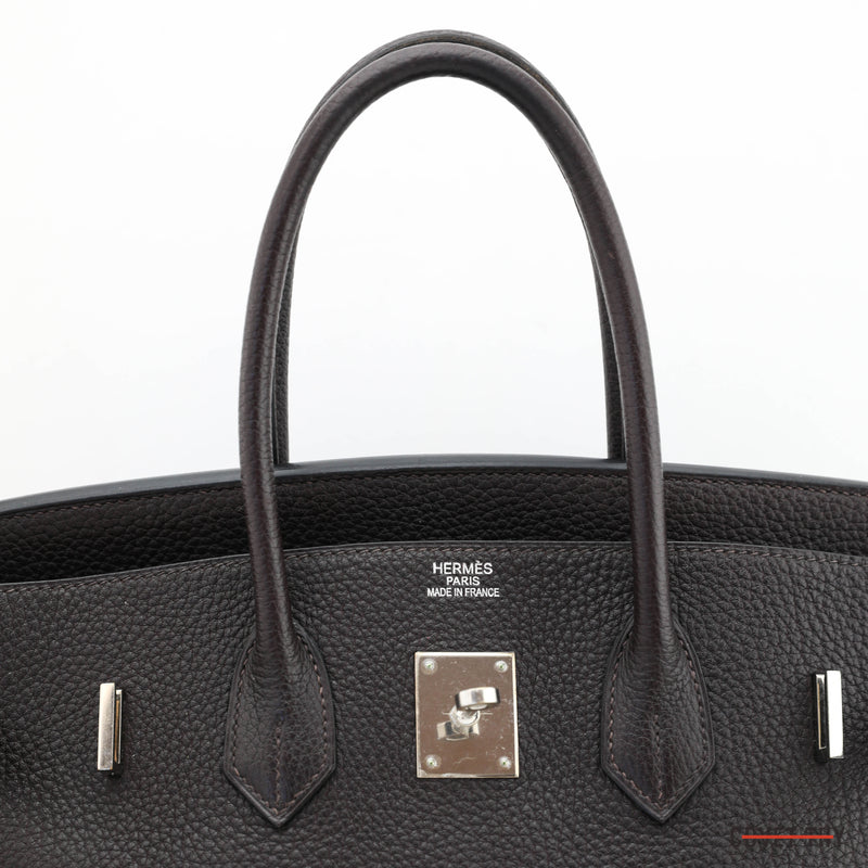 Hermès Black Birkin 35cm of Togo Leather with Palladium Hardware