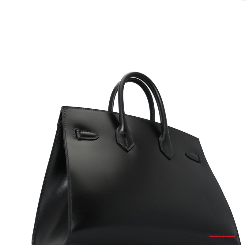 Hermes Birkin Sellier Bag 25cm Black Epsom Gold Hardware