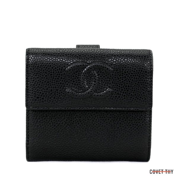 Chanel Pre-owned Women's Leather Wallet - Navy - One Size